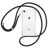 Etui D-Pro Crossbody TPU na sznurku z paskiem na ramię do iPhone 7/8/SE 2020/2022 (Czarny)