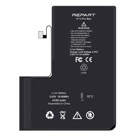 Bateria REPART Prime większa pojemność 2450mAh do Apple iPhone 12 Pro Max