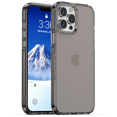 Etui Quartz Case obudowa wzmacniana przezroczysta matowa do iPhone 13 Pro Max (Gray)