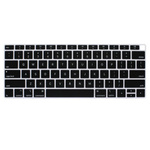 Nakładka osłona silikonowa na klawiaturę laptopa Apple MacBook Air 13 (A2179/A2337 M1) (Layout USA) (Czarna)