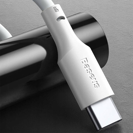 Kabel Baseus zestaw USB do USB-C QC PD 40W 150cm (2 szt.) (Biały)