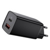 Ładowarka sieciowa szybka Baseus GaN2 Lite 65W USB-C + USB CCGAN2L-B01 (Czarny)