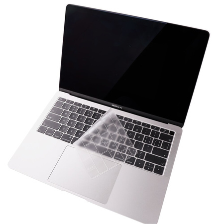 Osłona silikonowa nakładka na klawiaturę do MacBook Pro 14 A2442 A2779 / Pro 16 A2485 A2780 / Air 13 M2 A2681 2022 / Air 15 M2 A2941 (2023) (EU) (Przezroczysty)