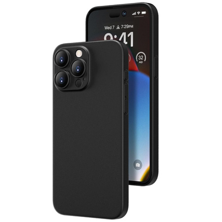 D-Pro Air Ultra Slim Minimal PP Case 0.4mm bardzo cienkie matowe minimalistyczne etui do iPhone 15 Pro Max (Titanium Gray)