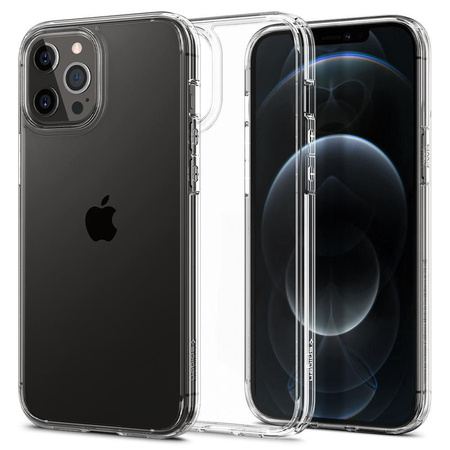 Etui Spigen Ultra Hybrid Case obudowa mocna wzmacniana iPhone 12 Pro Max (Crystal Clear)