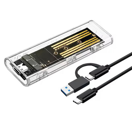 Obudowa zewnętrzna kieszeń na dysk SSD M.2 NVMe NGFF USB 3.0 USB-C 3.1