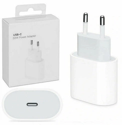 Ładowarka sieciowa zasilacz adapter USB-C 20W szybkie ładowanie PD do Apple iPad iPhone X/XS/11/12/13/14/15/16 Mini/Plus/Pro/Max (Box)