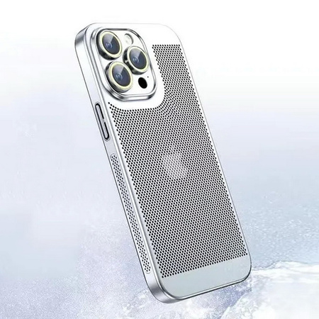 D-Pro Mesh Case galwanizowane etui obudowa iPhone 13 Pro Max (Silver)