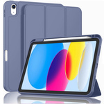 Etui D-Pro Smart Cover Case pokrowiec obudowa z klapką z uchwytem na rysik Apple Pencil / iPad Mini 6/7 (2021/2024) (Fioletowy)