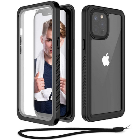 Etui D-Pro 360° Waterproof Case IP68 obudowa wodoodporna wodoszczelna pancerna do iPhone 14 Plus (Czarny)