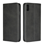 Etui D-Pro Flip Cover Wallet Case z klapką magnetyczną portfel iPhone XS Max (Czarny)