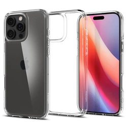 Etui Spigen Ultra Hybrid Case obudowa mocna wzmacniana iPhone 16 Pro (Crystal Clear)