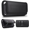 Kabura pozioma D-Pro Holster Oxford Magnetic etui magnetyczne do paska na telefon do 6.9 cala (rozm. XXL) (Czarny)