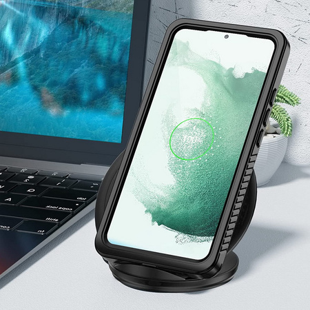 Etui D-Pro 360° Waterproof Case IP68 obudowa wodoodporna wodoszczelna pancerna do Samsung Galaxy S23 Plus (Black)