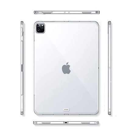 Etui D-Pro TPU Case obudowa pokrowiec futerał silikonowy Apple iPad Pro 12.9" 2018 2020 2021 2022 (Przezroczysty)