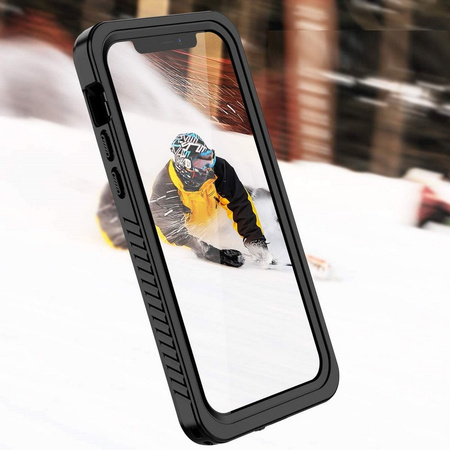 Etui D-Pro 360° Waterproof Case IP68 obudowa wodoodporna wodoszczelna pancerna do iPhone 14 (Czarny)