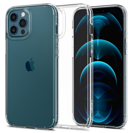 Etui Spigen Ultra Hybrid Case obudowa mocna wzmacniana iPhone 12 Pro Max (Crystal Clear)