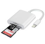 Adapter czytnik kart pamięci do 1TB SD microSD TF do Apple Lightning iPhone iPad Plug&Play