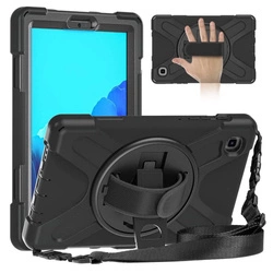 D-Pro 360 Armor Strap Case etui pancerne z uchwytem na rękę i paskiem na ramię do Samsung Galaxy Tab A7 Lite 8.4" (T220/T225)