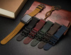 D-Pro Vintage Retro Leather Strap skórzany pasek do Apple Watch 1/2/3/4/5/6/7/8/9/10/SE/Ultra 38/40/41/42mm (Dark Brown)