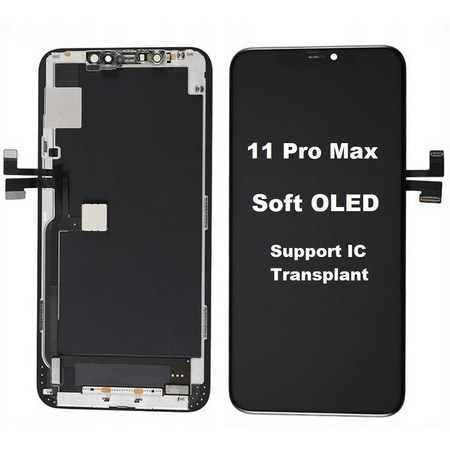 Wyświetlacz LCD ekran dotyk digitizer do Apple iPhone 11 Pro Max (Soft OLED) (Wymienny IC)