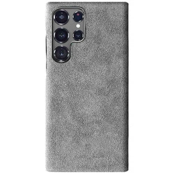 Etui Sancore Alcantara® oryginalna włoska tkanina zamszowa obudowa z magnesem MagSafe Samsung Galaxy S23 Ultra (Gray)