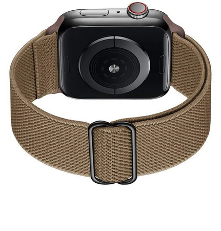 Pasek nylonowy opaska D-Pro Nylon Solo Loop do Apple Watch 1/2/3/4/5/6/7/8/9/10/SE/Ultra 1/2 44/45/46/49mm (Brązowy)