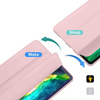 Etui D-Pro Smart Cover Case pokrowiec obudowa z klapką z uchwytem na rysik Apple Pencil / iPad Pro 11 2018/2020/2021/2022 (Różowe)