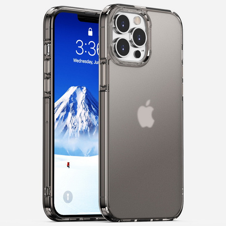 Etui Quartz Case obudowa wzmacniana przezroczysta matowa do iPhone 13 Pro Max (Gray)