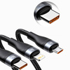 Kabel Baseus USB/USB-C do USB-C/Lightning/MicroUSB 100W 120cm (Czarny)