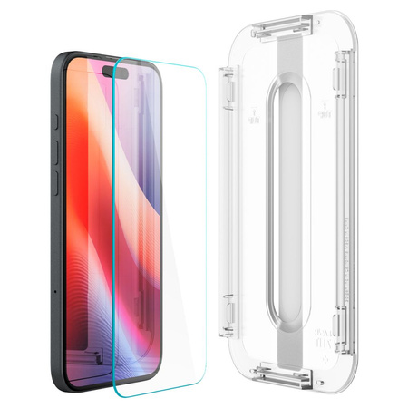 Spigen Ez-Fit Glass szkło hartowane do iPhone 15/16 (2 szt.) (Clear)