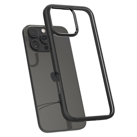 Etui Spigen Ultra Hybrid Case obudowa mocna wzmacniana iPhone 16 Pro (Matte Black)