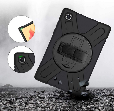 D-Pro 360 Armor Strap Case etui pancerne z uchwytem na rękę i paskiem na ramię do Samsung Galaxy Tab A7 10.4" T500/T505/T507