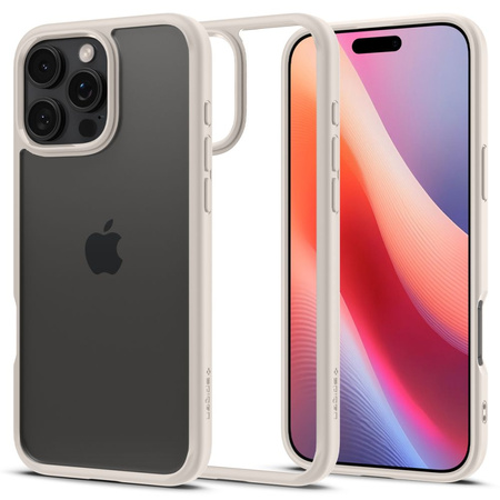 Etui Spigen Ultra Hybrid Case obudowa mocna wzmacniana iPhone 16 Pro Max (Natural Titanium)