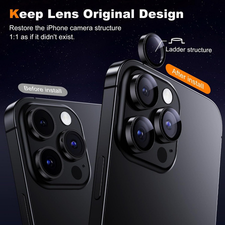 2x Benks Glass Warrior Lens Protector PVD szkło ochronne na kamerę aparat obiektyw do iPhone 15 / 15 Plus (Clear)