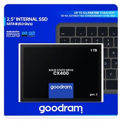 Dysk SSD GOODRAM 1TB 2.5" CX400 Gen.2 SATA 3 III szybki 3D NAND Flash