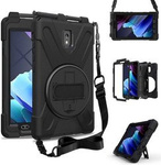 D-Pro 360 Armor Strap Case etui pancerne z uchwytem na rękę i paskiem na ramię do Samsung Galaxy Tab Active 3 (T570/T575/T577) 2020 / Tab Active 5 (X300/X306B) 2024