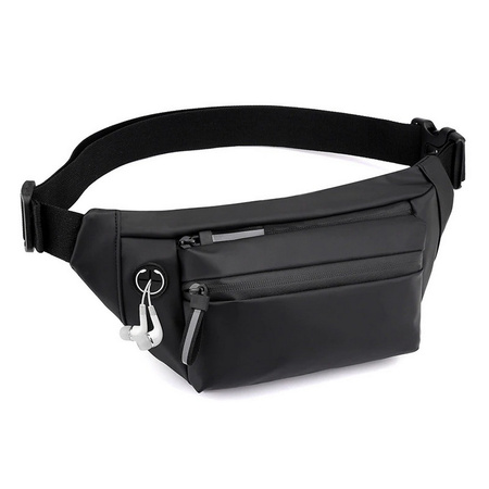 D-Pro Crossbody Fanny Pack saszetka biodrówka nerka sportowa torebka na pas (Ciemny zielony)