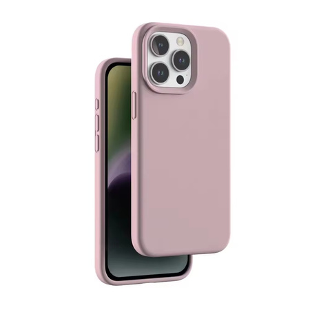 Etui D-Pro Velvet Silicone Case obudowa z mikrofibrą do iPhone 12 Pro Max (Różowy)