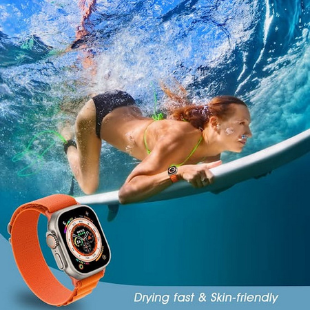 Pasek opaska sportowa D-Pro Alpine Loop pasek opaska do Apple Watch 1/2/3/4/5/6/7/8/9/SE 38/40/41mm (Orange)