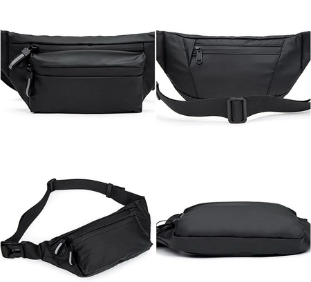 D-Pro Crossbody Fanny Pack saszetka biodrówka nerka sportowa torebka na pas (Ciemny zielony)