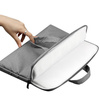 Torba D-Pro Canvas Briefcase teczka na laptop / MacBook Air/Pro 13/14/15 (Jasny szary)