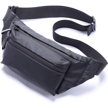 D-Pro Crossbody Fanny Pack saszetka biodrówka nerka sportowa torebka na pas (Ciemny zielony)