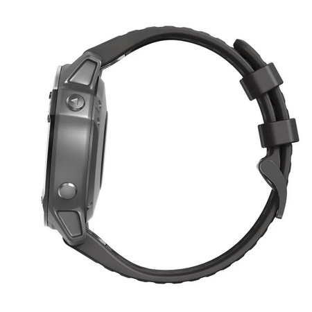 Pasek D-Pro QuickFit EasyFit opaska silikonowa do zegarków Garmin Fenix 5/6/7/Pro/Solar (Czarny)