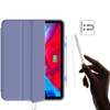 Etui D-Pro Smart Cover Case pokrowiec obudowa z klapką z uchwytem na rysik Apple Pencil / iPad Pro 12.9 2018/2020/2021 (Fioletowe)