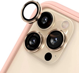 Eagle Eye Lens szkło + metalowa ramka na tylną kamerę aparat do iPhone 13 Pro/13 Pro Max (1 szt.) (Gold)