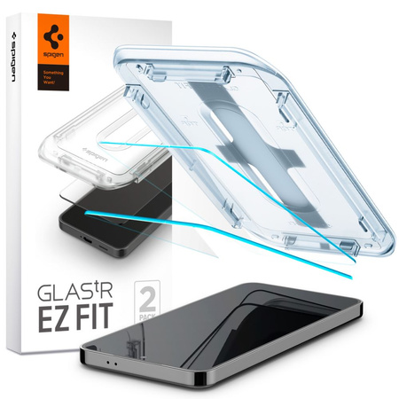 Szkło hartowane Spigen Ez-Fit Glass do Samsung Galaxy S24 Plus/S25 Plus (2 szt.)