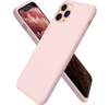 Etui D-Pro Liquid Silicone Case obudowa z mikrofibrą do iPhone 11 Pro Max (Różowy)