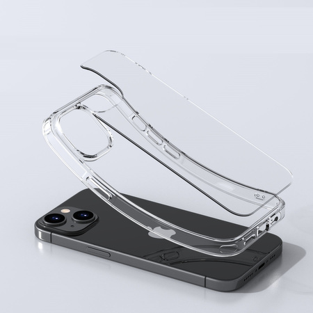 Etui D-Pro Quartz Crystal obudowa wzmacniana do iPhone 15 (Przezroczysty)