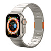 Pasek bransoleta Wire Link do Apple Watch 1/2/3/4/5/6/7/8/9/SE/Ultra 42/44/45/49mm (Tytanowa Pomarańczowy)